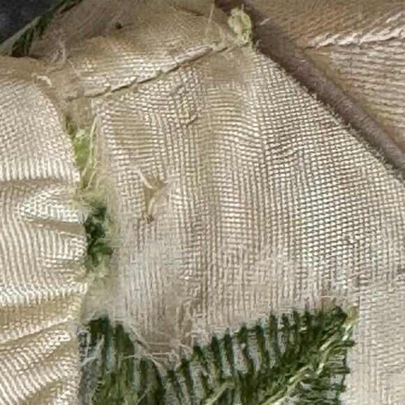 Vintage 1950s Emma Domb White Chiffon Tulle Cupcake Prom Dress Green Embroidery - Picture 12 of 16